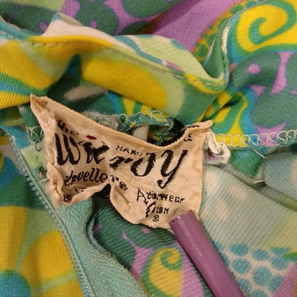 Sixties Vintage Flower Power Ban Lon Dress Wilroy - Picture 7 of 8